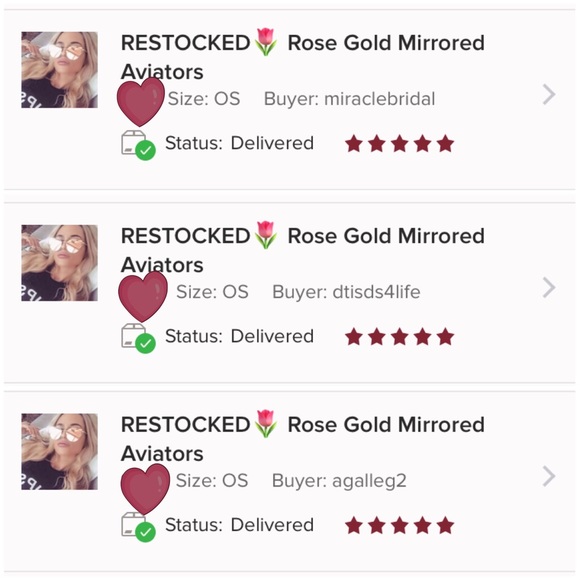 Rose Gold Pink Mirrored Aviators Sunglasses - Picture 7 of 8